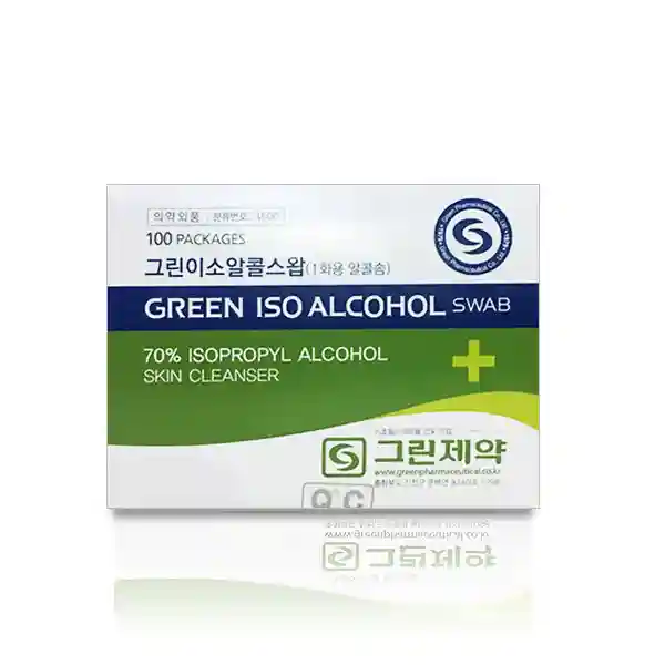 그린이소알콜스왑(1회용 알콜솜) 100매